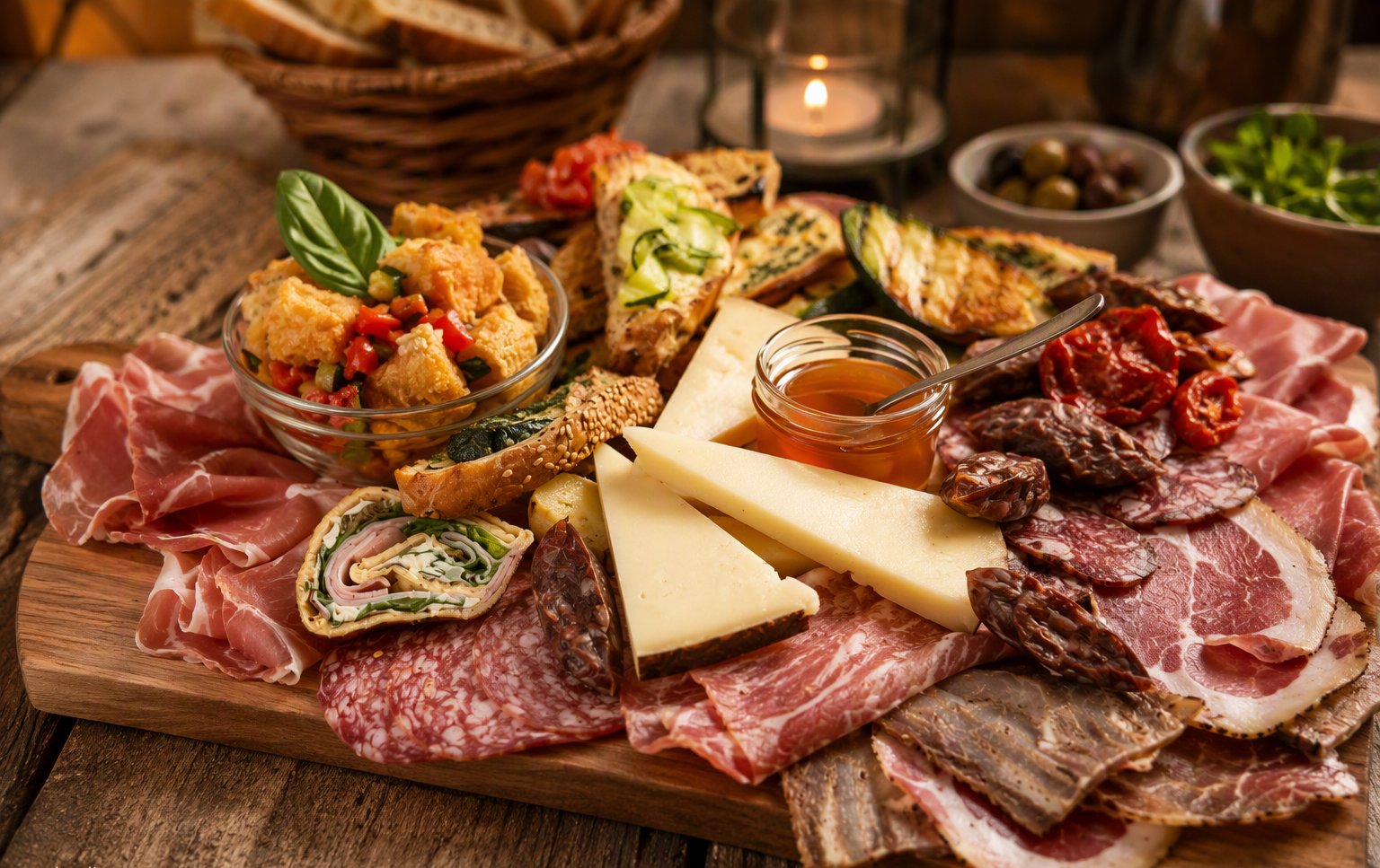 Tagliere misto con salumi e formaggi